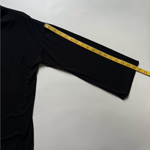 Eileen Fisher Women's Stretch Jersey Patch Pocket Black Tunic Size:M - Picture 10 of 11